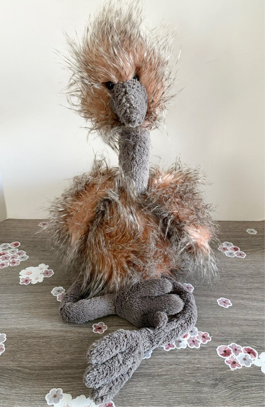 Odette Ostrich Jellycat London 28” Huge Plush Retired Stuff Animal HTF EUC